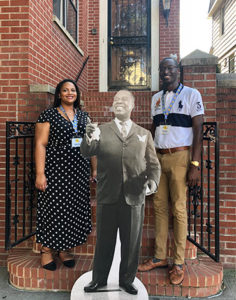 Satchmo on the steps